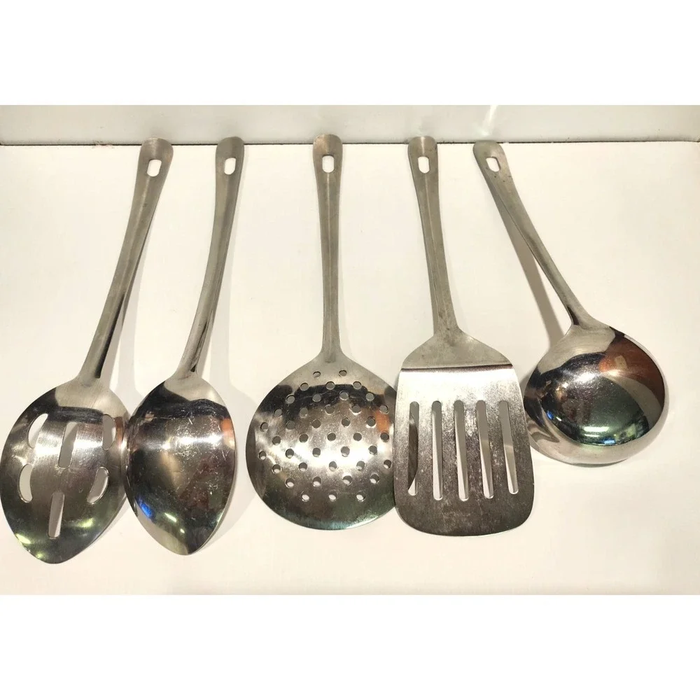 Kitchen Utensil Mixed Lot of 5 Unbranded  Stainless Steel Items (5)